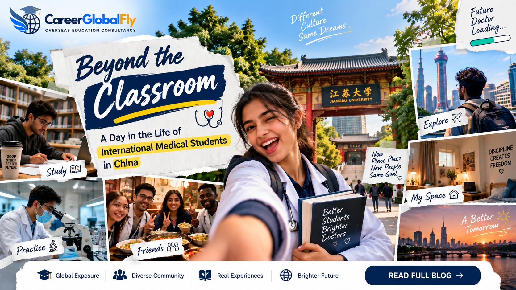 "Beyond the Classroom: A Day in the Life of International Medical Students in China"