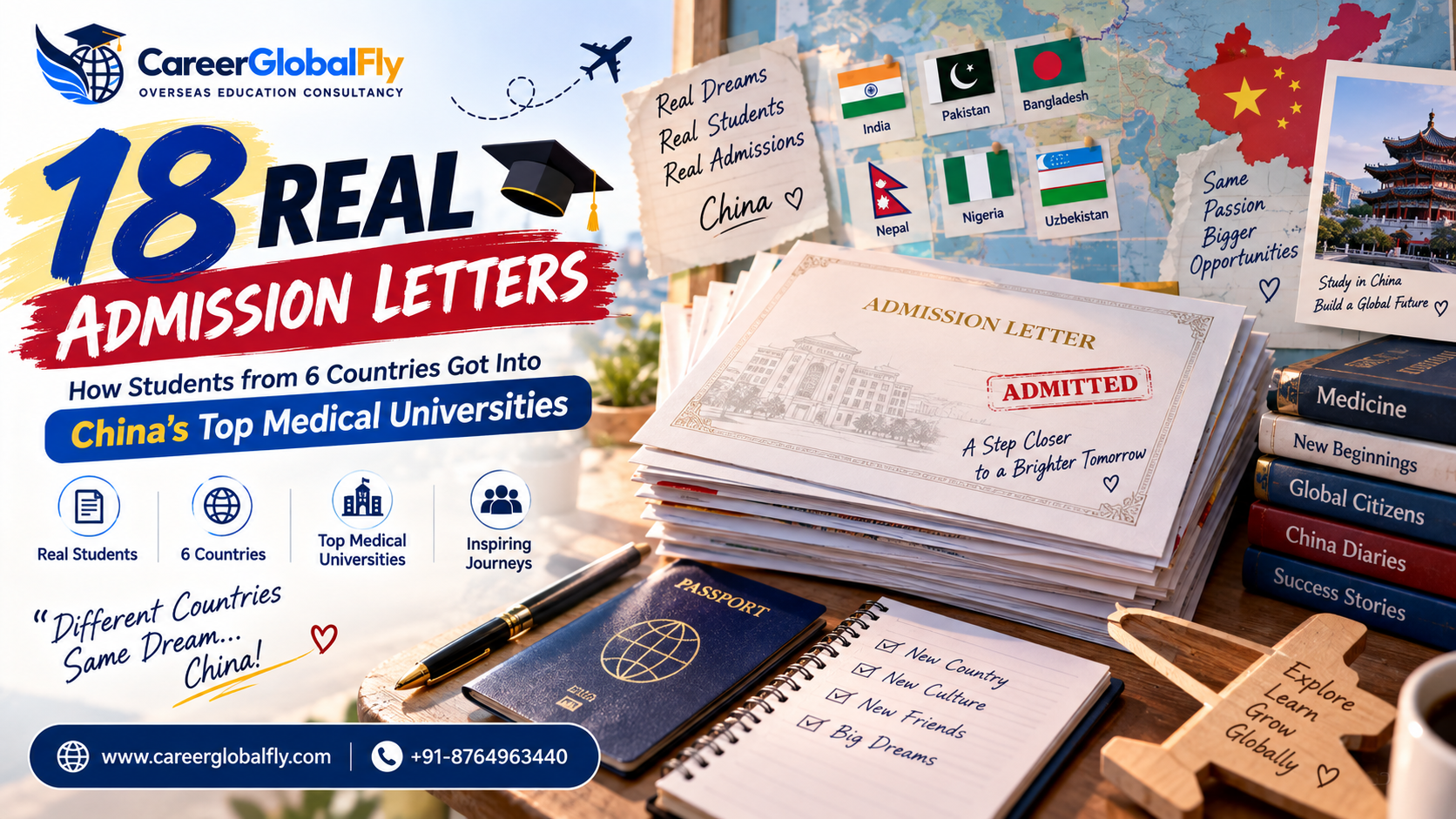 18 Real Admission Letters: How Students from 6 Countries Got Into China's Top Medical Universities